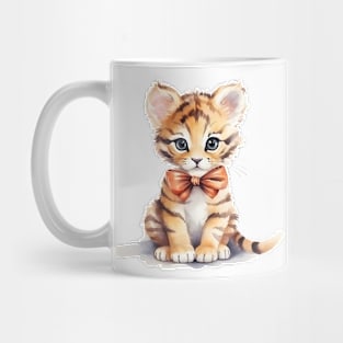 Bengal Tiger Wearing Bow Mug